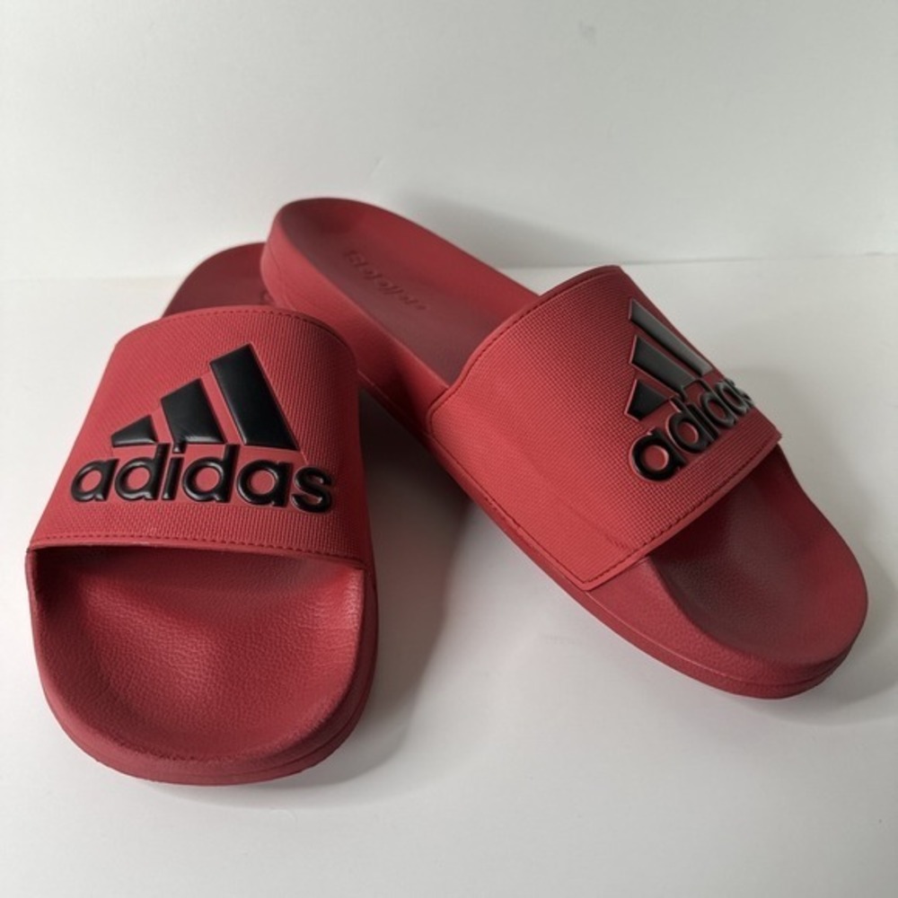 Men Adidas Originals Adilette Shower Slide Red/ Black. Mens Size 13US EXCELLENT